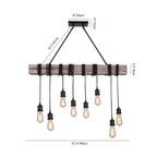 Apliques de Luz Rústicos de Madera para Granja