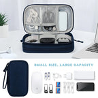 Techviva PackSafe Organizador Electrónico | 2 capas y resistente al agua | Para cables, cargadores, USB y accesorios | Compacto y portátil