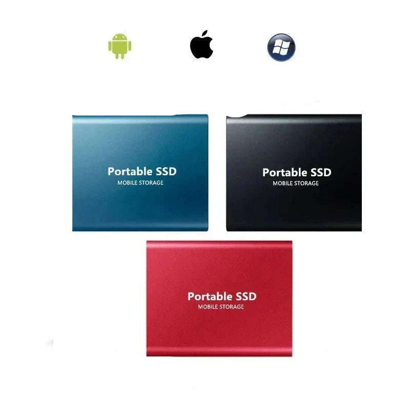 SSD de 500GB ultra-rápida con diseño compacto y robusto