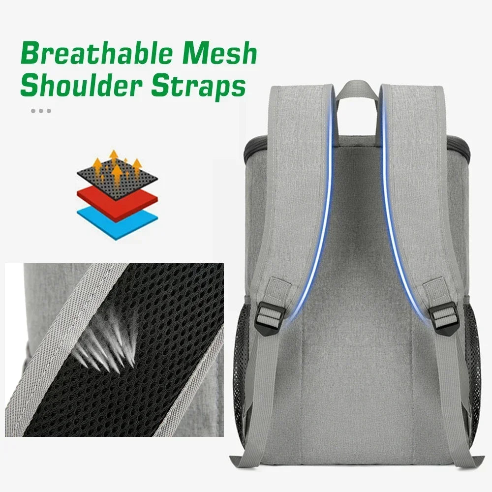 FrostoPak Mochila Térmica 30L | A Prueba de Fugas & Aislada | Para Camping, Senderismo & Picnics | Tejido Oxford