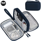 Techviva PackSafe Organizador Electrónico | 2 capas y resistente al agua | Para cables, cargadores, USB y accesorios | Compacto y portátil
