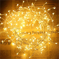 Cadena de luces LED Cluster Lumistra | Blanco cálido y blanco frío | 36 m de alambre plateado | Impermeable IP44 | Para Navidad, bodas y fiestas
