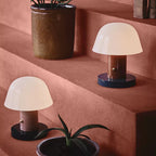 MushroomGlow - Lámpara de mesa recargable con brillo ajustable