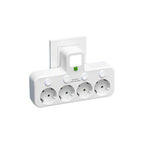 Regleta VOLTRIQ ProLine | 3–4 tomas + 2× USB & 1× Tipo-C | 2500 W | Protección contra sobretensiones & Interruptor de control