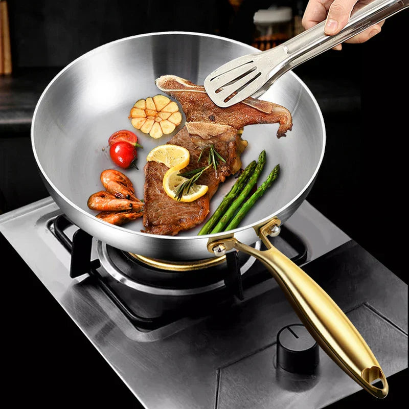 ChefSteel – Sartén de Acero Inoxidable Profesional para Gas e Inducción