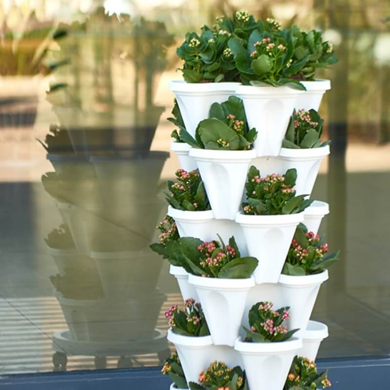 Macetas Apilables de Fresas