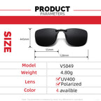 Gafas de sol Clip-On polarizadas UV400
