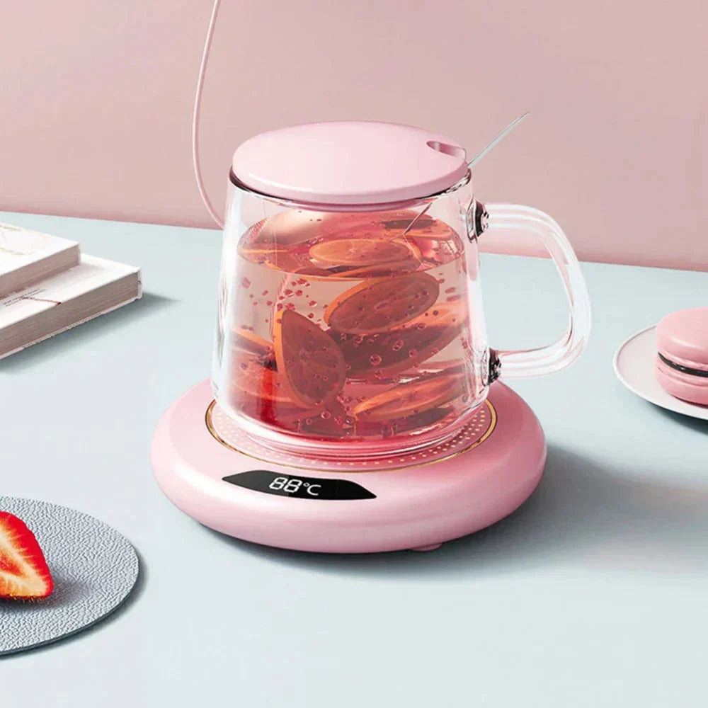 Skanto | Calentador de Tazas de Café Inteligente con Pantalla Digital