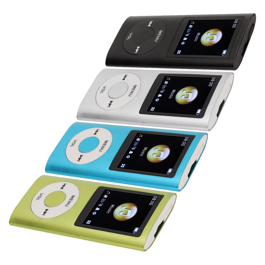 Reproductor MP3 compacto y de alta resolución con una pantalla LCD de 18