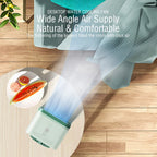 Coolivio Mini AirCooler | Ventilador portátil 3 en 1 con USB, humidificación y función de enfriamiento | 3 velocidades | Batería de 2500 mAh | Para oficina, viajes y hogar