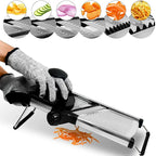 Cortador de verduras SchnittProfi | Mandolina ajustable | Cuchillas de acero inoxidable | Para patatas, tomates y más