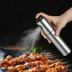 Pulverizador CULINARA FineMist | Botella de spray de acero inoxidable de 100 ml | Para aceite, vinagre y BBQ | Recargable y dosificador fino