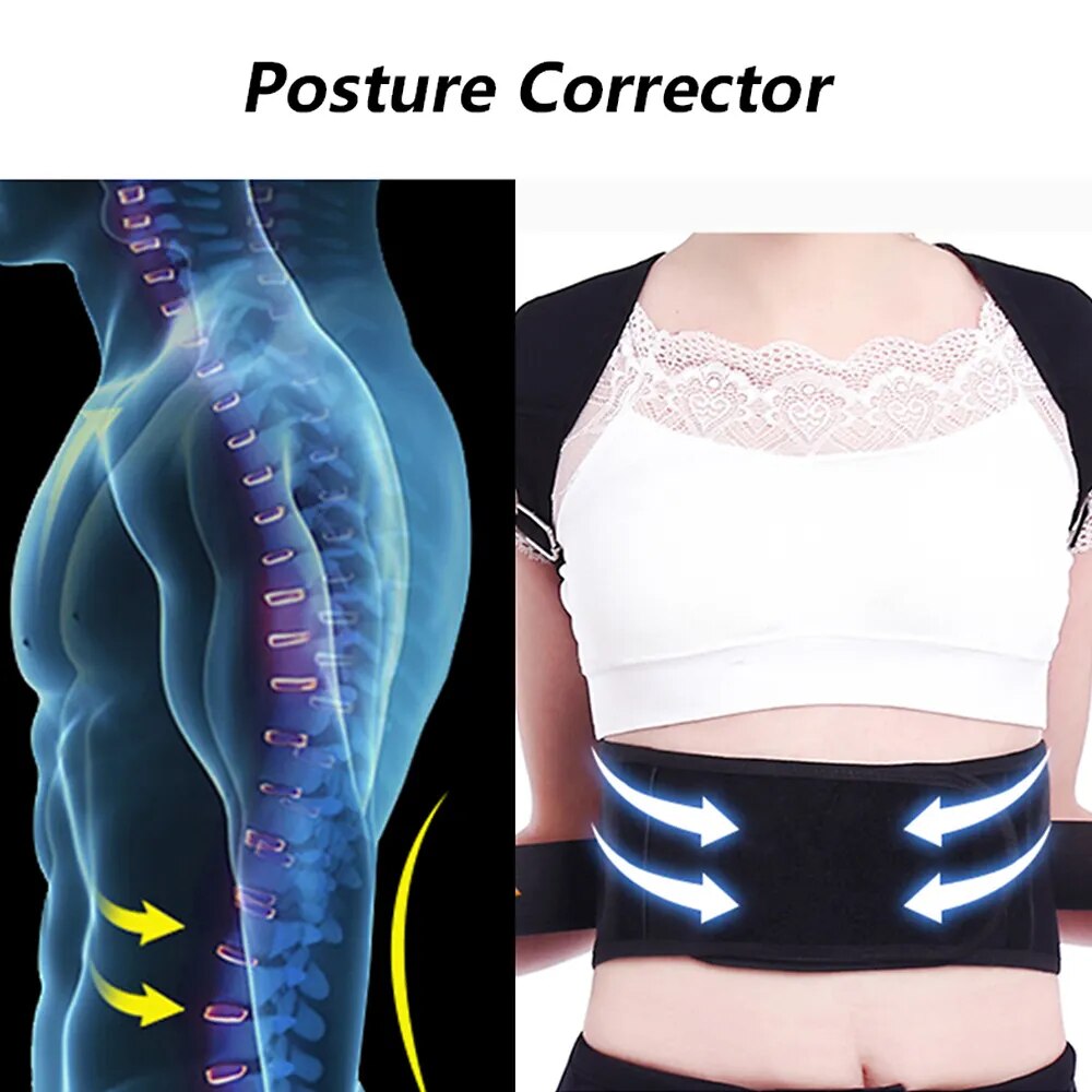 Cinturón Corrector de Postura con Soporte Lumbar