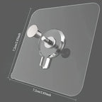TRACELESS – Ganchos de pared sin residuos 10 piezas transparentes y fuertes
