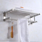 STEELRACK – Soporte de Toalla de Acero Inoxidable Ahorra Espacio y Elegante
