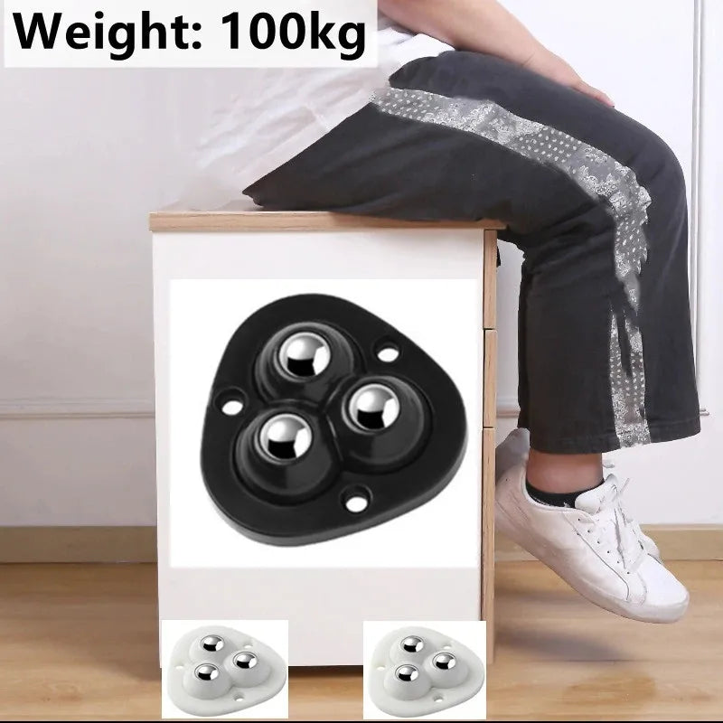 Ruedas Rodantes Autoadhesivas para Mover Muebles con Rotación Completa