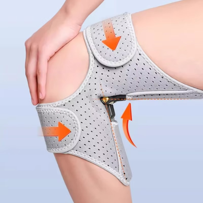 Soporte de Rodilla Ajustable con Resortes de Rebote para Alivio y Estabilidad Articular