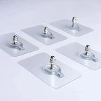 TRACELESS – Ganchos de pared sin residuos 10 piezas transparentes y fuertes