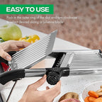 Cortador de verduras SchnittProfi | Mandolina ajustable | Cuchillas de acero inoxidable | Para patatas, tomates y más