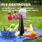 AeroLumen Naturguard Repelente de Moscas Ventilador de Mesa | Ventilador de Insectos con Rotación de 360° | Silencioso y Seguro | Para Exterior, Camping, Picnic