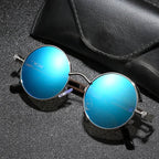 Gafas de sol redondas vintage steampunk polarizadas UV400