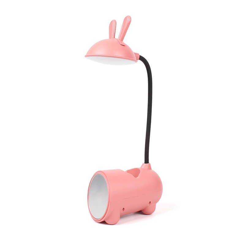 Lámpara Táctil LED BunnyGlow Kreative con Soporte para Lápices | Función de Carga USB | Lámpara de Escritorio | Decoración para Habitaciones Infantiles