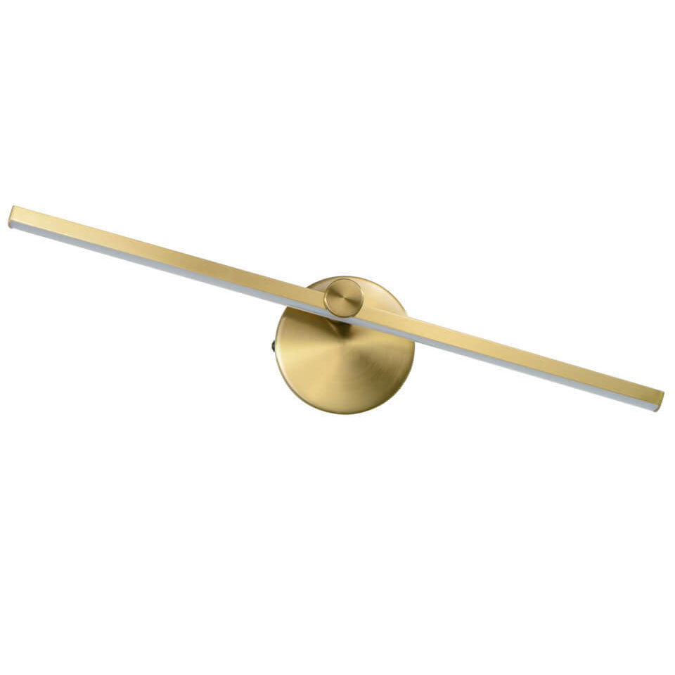 Lámpara de pared LED de espejo con interruptor de barra larga de aluminio minimalista nórdico