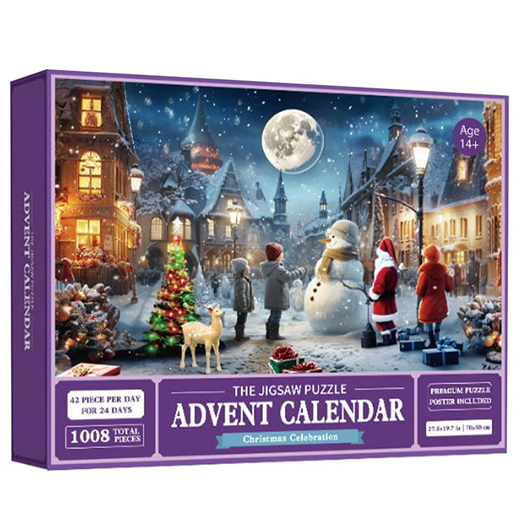 1008PCS Rompecabezas de Navidad Calendario de Adviento - Regalo de Navidad