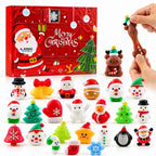 Calendario de Adviento Squishy de Navidad – 24 juguetes squishy misteriosos (3+ años)