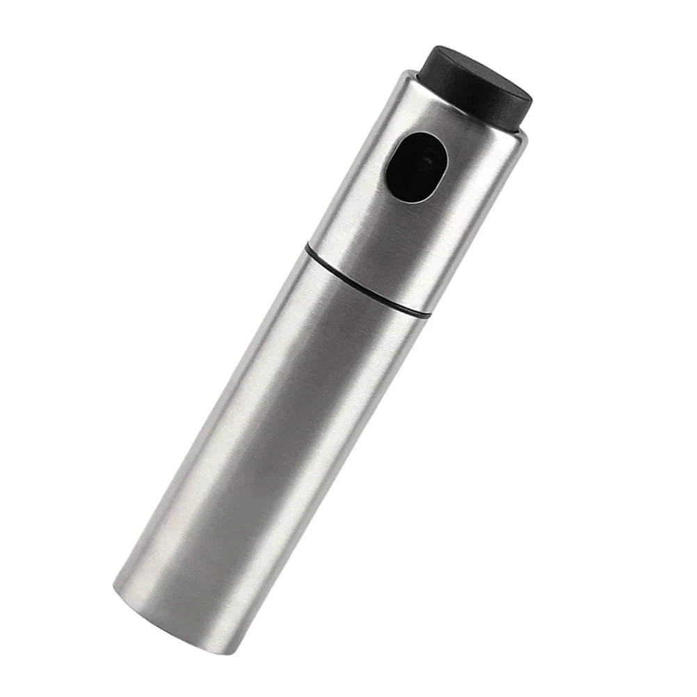Pulverizador CULINARA FineMist | Botella de spray de acero inoxidable de 100 ml | Para aceite, vinagre y BBQ | Recargable y dosificador fino