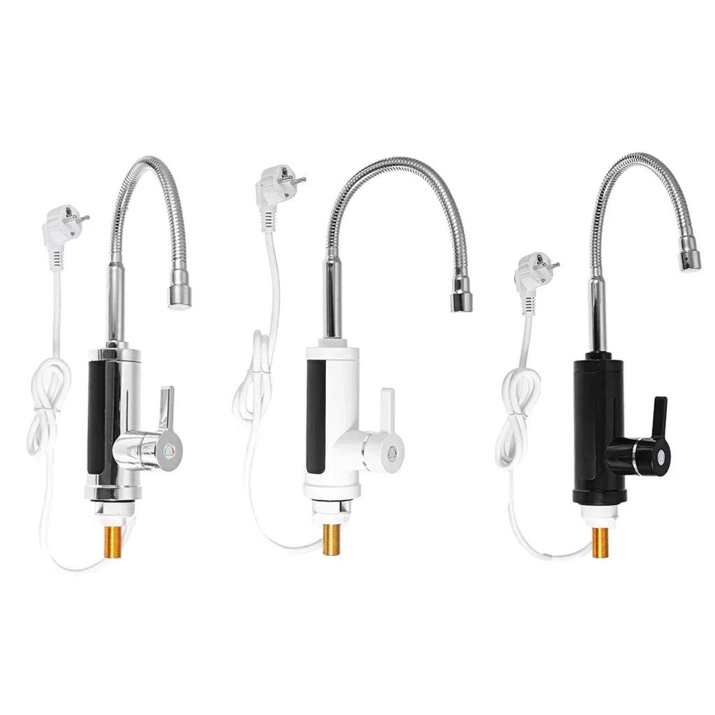 Grifo de Cocina Eléctrico con Agua Caliente Instantánea, 3000W, 30-60°C