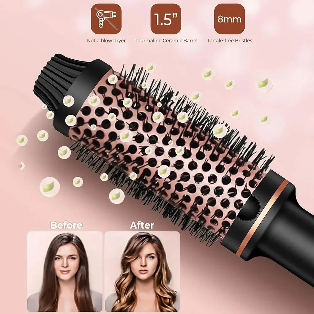 Stylique Plancha de Cabello y Rizador 3 en 1 | Alisar, Ondas, Volumen | Cepillo Anti-Quemaduras