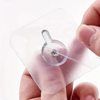 TRACELESS – Ganchos de pared sin residuos 10 piezas transparentes y fuertes