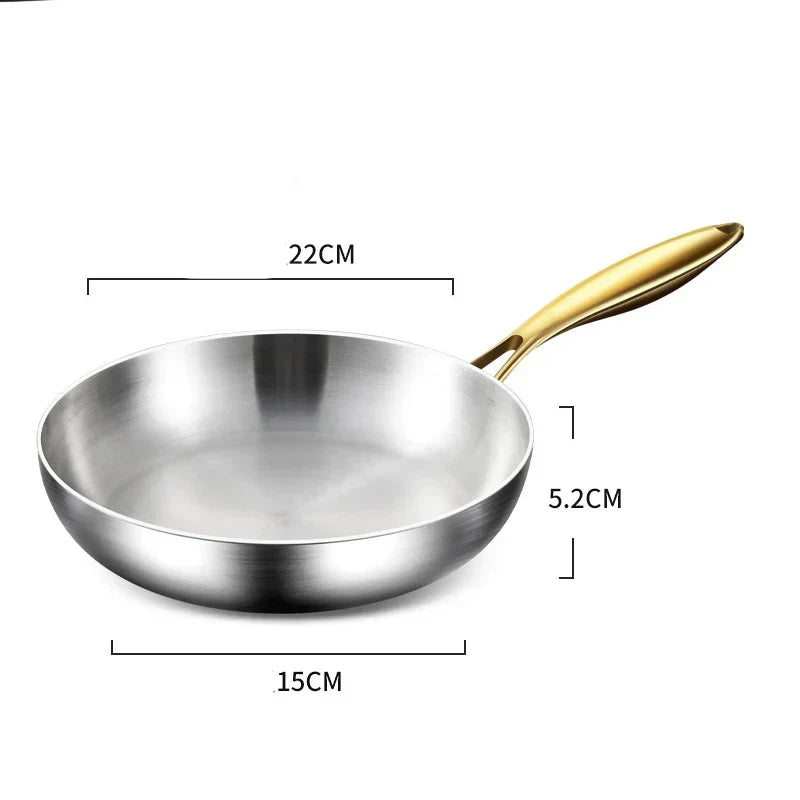 ChefSteel – Sartén de Acero Inoxidable Profesional para Gas e Inducción