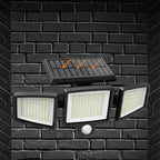 SUNDEFENSE – Luz de seguridad solar con sensor de movimiento y control remoto