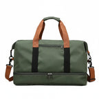 FITVOYAGE – Bolsa de deporte con compartimento para zapatos y compartimento húmedo