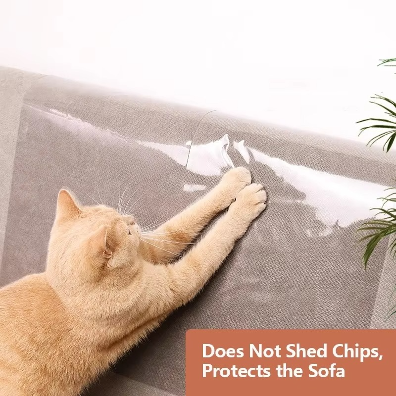 Escudo Autoadhesivo para Rasguños de Gato en Muebles - 6.5ft/9.8ft