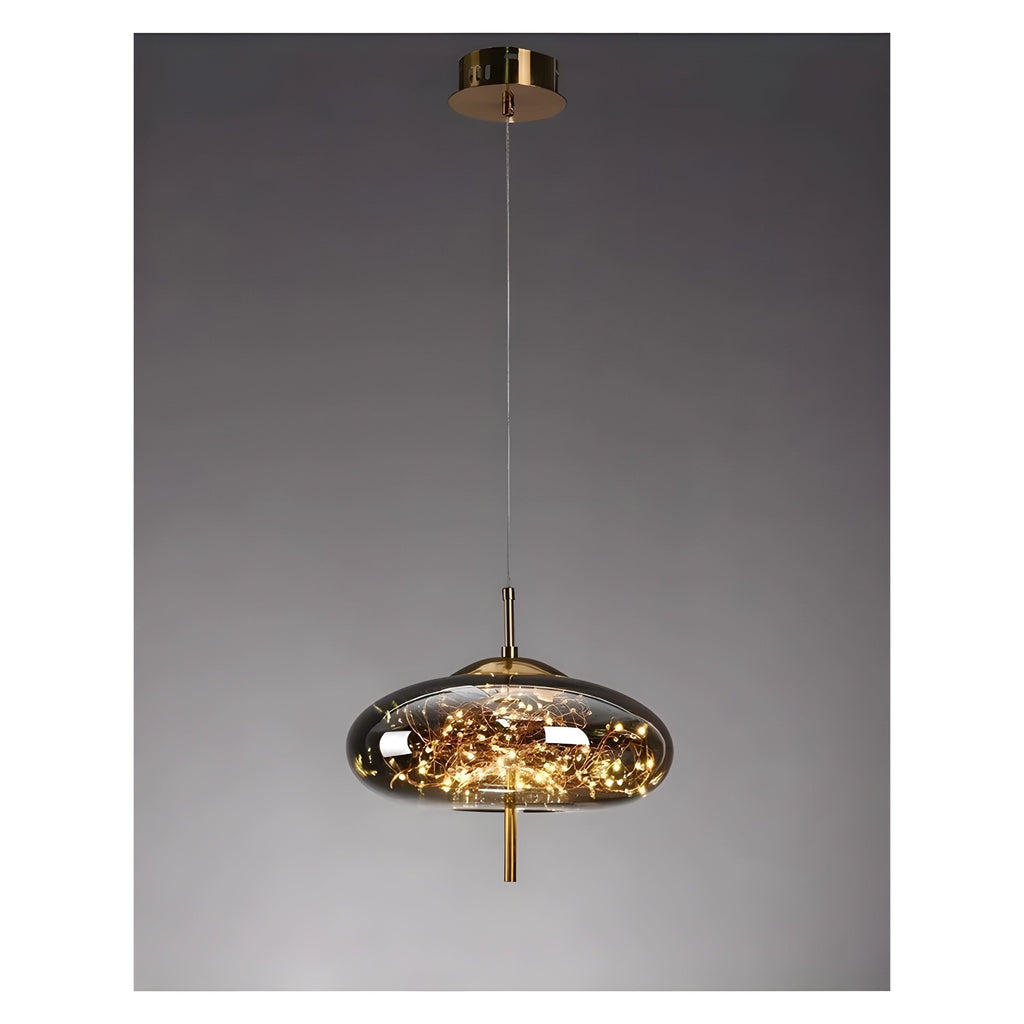 CrystalBeam Light - Lámpara Colgante LED Moderna Estrellas