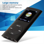 Reproductor MP3 compacto y de alta resolución con una pantalla LCD de 18