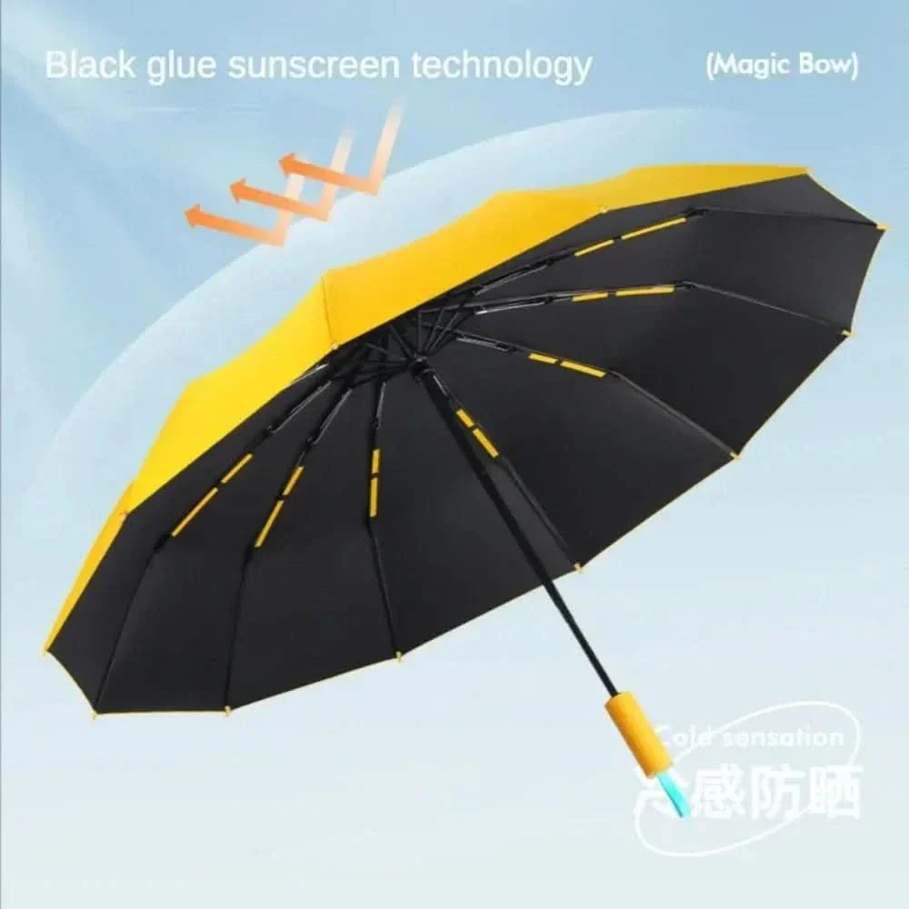 WeatherGuard – Paraguas de bolsillo resistente al viento y al agua
