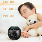 Altavoz Despertador Bluetooth con Luz Nocturna LED y Reloj Digital para Dormitorio
