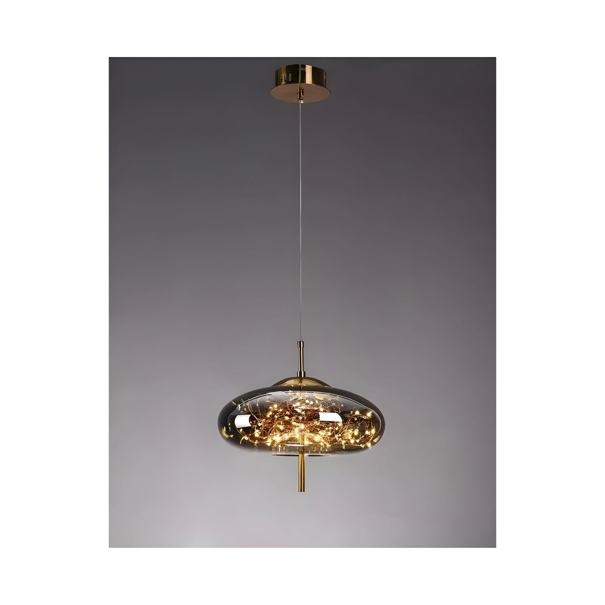 CrystalBeam Light - Lámpara Colgante LED Moderna Estrellas
