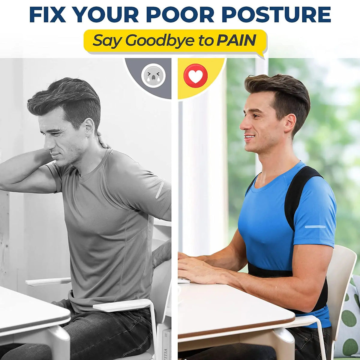 Cinturón Corrector de Postura con Soporte Lumbar