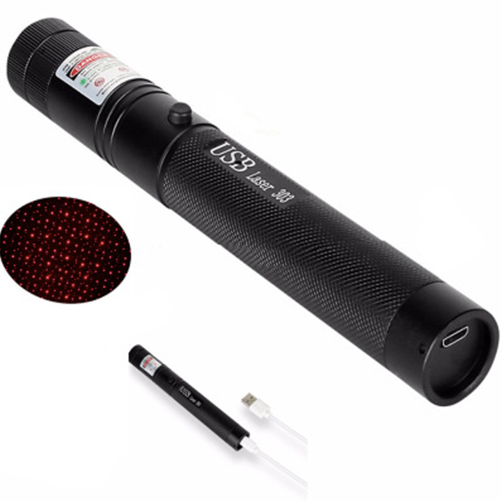 Zelara-Power Laserpointer 303 - Puntero láser USB visible recargable de alta potencia