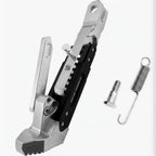 RIDERPRO - Soporte de Caballete de Metal de Alta Resistencia para Motocicleta, Soporte de Estacionamiento Lateral Estable