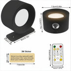 SCANDIGLOW – Aplique nórdico inalámbrico con control remoto
