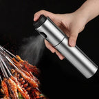 Pulverizador CULINARA FineMist | Botella de spray de acero inoxidable de 100 ml | Para aceite, vinagre y BBQ | Recargable y dosificador fino