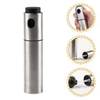 Pulverizador CULINARA FineMist | Botella de spray de acero inoxidable de 100 ml | Para aceite, vinagre y BBQ | Recargable y dosificador fino