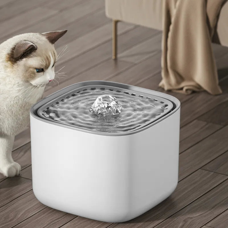 Fuente de Agua para Mascotas Ultra-silenciosa de 3L