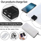 Panel solar portátil SOLVION Charge 100W | 5V | Doble USB | Impermeable | Exterior y Camping